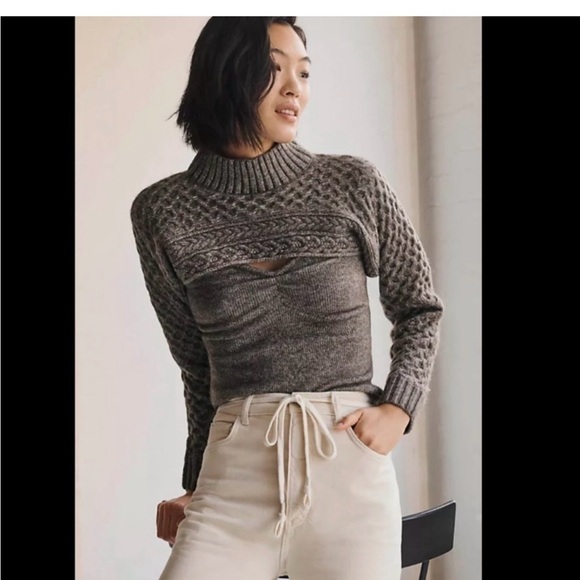 Astr Sweaters - Astr brown cami and shrug - 2 pieces Sweater